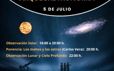 Jornada gratuita de Observación Astronómica y Arqueoastronomía en el Albergue de Tefía el 5 de julio